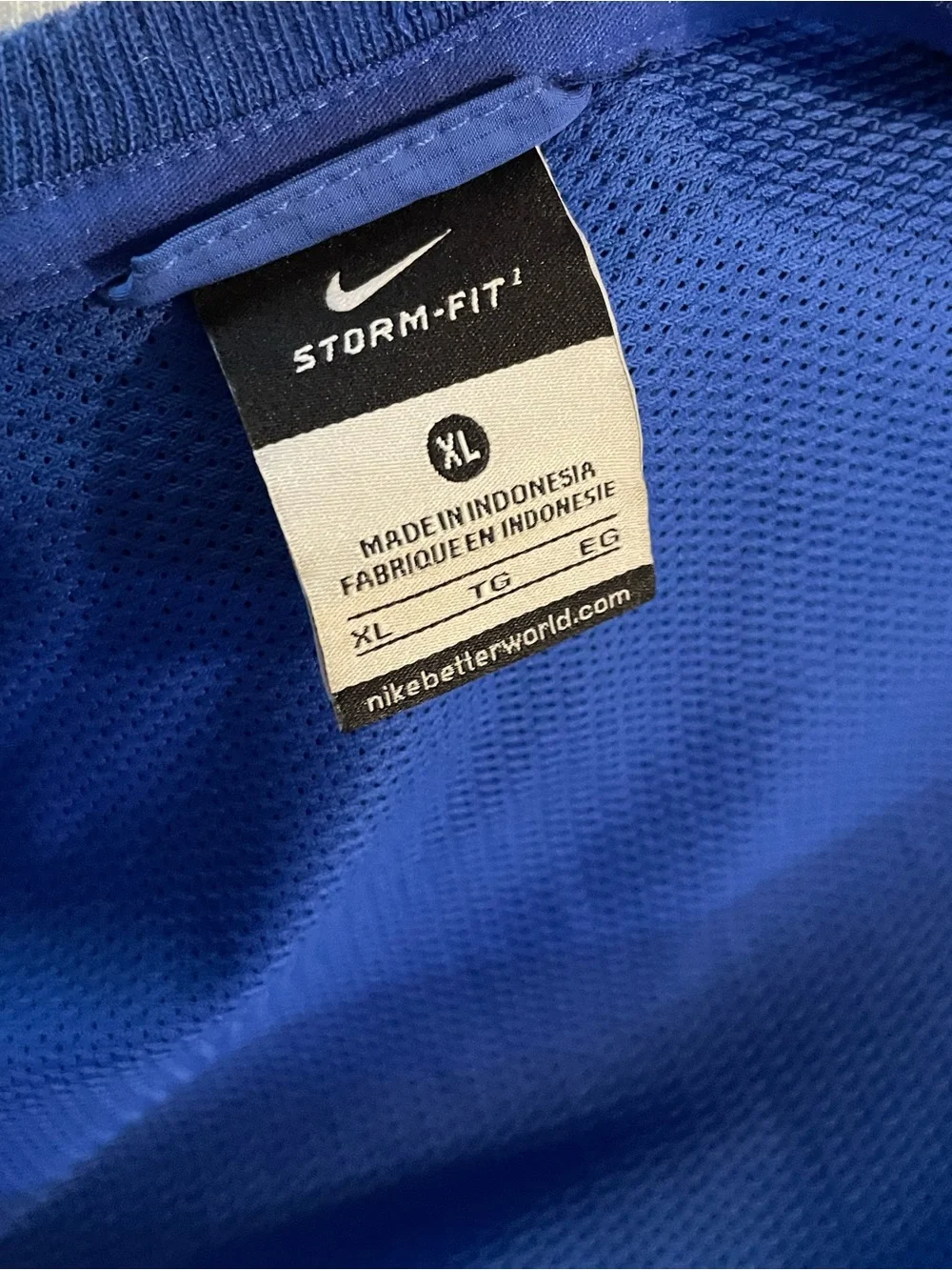 Nike Blue & White Men's Kentucky wildcats warm up Windbreaker Jacket size XL